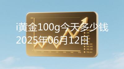 i黄金100g今天多少钱2025年06月12日