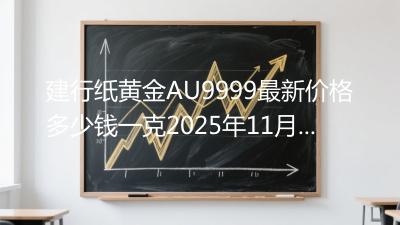 建行纸黄金AU9999最新价格多少钱一克2025年11月14日