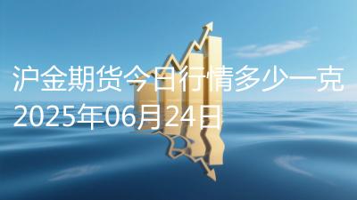 沪金期货今日行情多少一克2025年06月24日