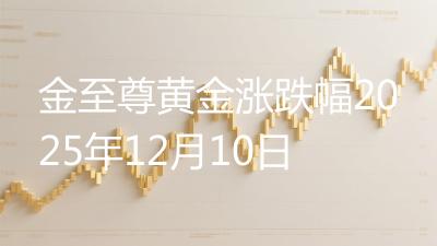 金至尊黄金涨跌幅2025年12月10日