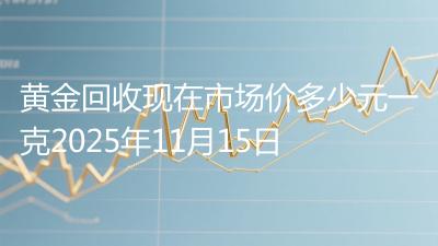 黄金回收现在市场价多少元一克2025年11月15日