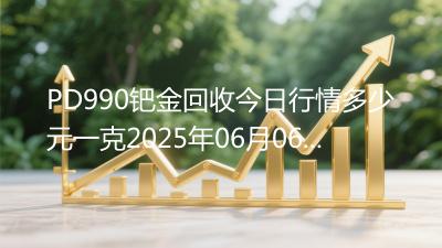 PD990钯金回收今日行情多少元一克2025年06月06日