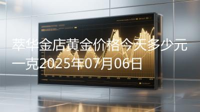 萃华金店黄金价格今天多少元一克2025年07月06日