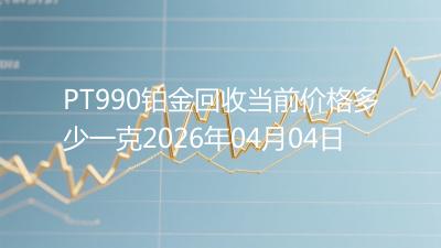 PT990铂金回收当前价格多少一克2026年04月04日