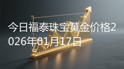 今日福泰珠宝黄金价格2026年01月17日