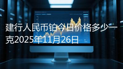 建行人民币铂今日价格多少一克2025年11月26日