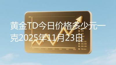 黄金TD今日价格多少元一克2025年11月23日