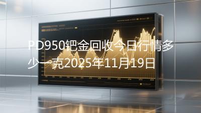 PD950钯金回收今日行情多少一克2025年11月19日