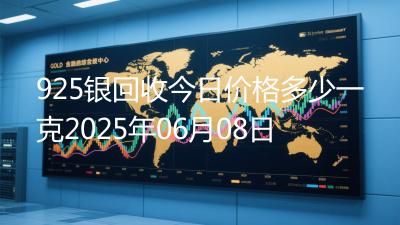 925银回收今日价格多少一克2025年06月08日
