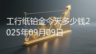 工行纸铂金今天多少钱2025年09月09日
