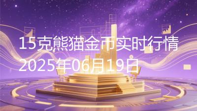 15克熊猫金币实时行情2025年06月19日