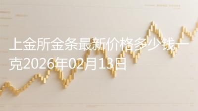 上金所金条最新价格多少钱一克2026年02月13日