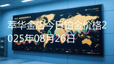 萃华金店今日铂金价格2025年08月26日