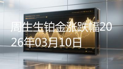 周生生铂金涨跌幅2026年03月10日