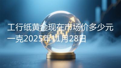工行纸黄金现在市场价多少元一克2025年11月28日