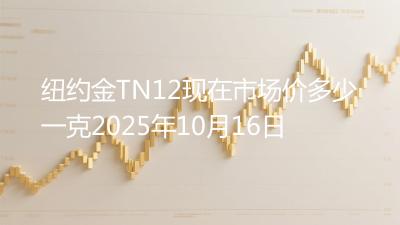 纽约金TN12现在市场价多少一克2025年10月16日