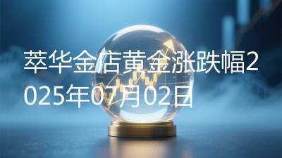 萃华金店黄金涨跌幅2025年07月02日