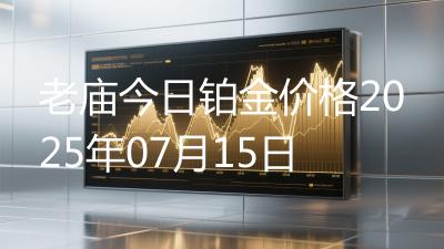 老庙今日铂金价格2025年07月15日