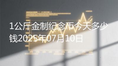 1公斤金制纪念币今天多少钱2025年07月10日