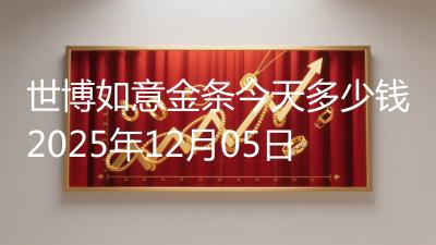 世博如意金条今天多少钱2025年12月05日