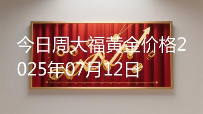 今日周大福黄金价格2025年07月12日
