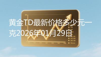 黄金TD最新价格多少元一克2026年01月29日