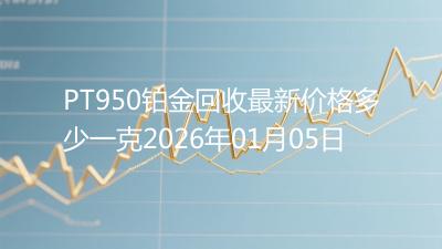 PT950铂金回收最新价格多少一克2026年01月05日