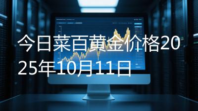 今日菜百黄金价格2025年10月11日