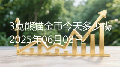 3克熊猫金币今天多少钱2025年06月08日