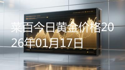菜百今日黄金价格2026年01月17日