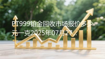 PT999铂金回收市场报价多少元一克2025年07月27日