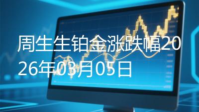周生生铂金涨跌幅2026年03月05日