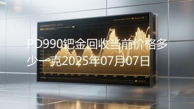 PD990钯金回收当前价格多少一克2025年07月07日