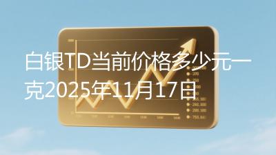 白银TD当前价格多少元一克2025年11月17日