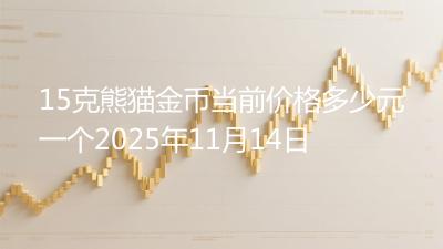 15克熊猫金币当前价格多少元一个2025年11月14日