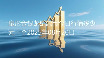 扇形金银龙纪念币今日行情多少元一个2025年08月20日