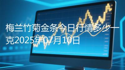 梅兰竹菊金条今日行情多少一克2025年07月10日