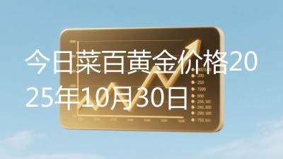 今日菜百黄金价格2025年10月30日