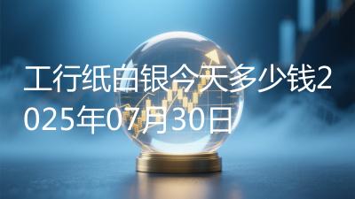 工行纸白银今天多少钱2025年07月30日