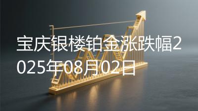 宝庆银楼铂金涨跌幅2025年08月02日