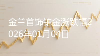 金兰首饰铂金涨跌幅2026年01月04日