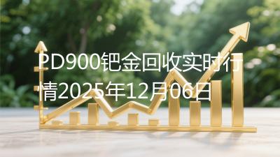 PD900钯金回收实时行情2025年12月06日