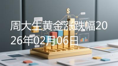 周大生黄金涨跌幅2026年02月06日