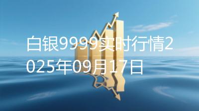 白银9999实时行情2025年09月17日