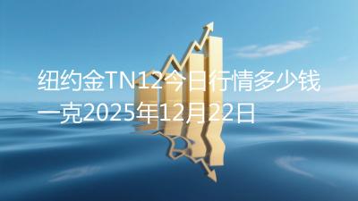 纽约金TN12今日行情多少钱一克2025年12月22日