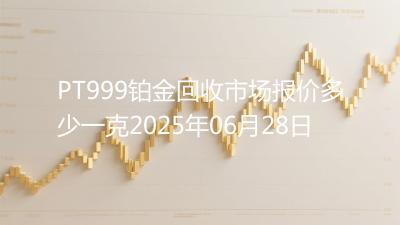 PT999铂金回收市场报价多少一克2025年06月28日