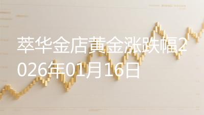 萃华金店黄金涨跌幅2026年01月16日