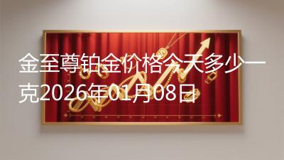 金至尊铂金价格今天多少一克2026年01月08日
