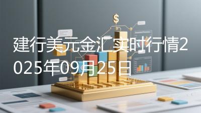 建行美元金汇实时行情2025年09月25日
