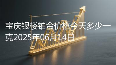 宝庆银楼铂金价格今天多少一克2025年06月14日